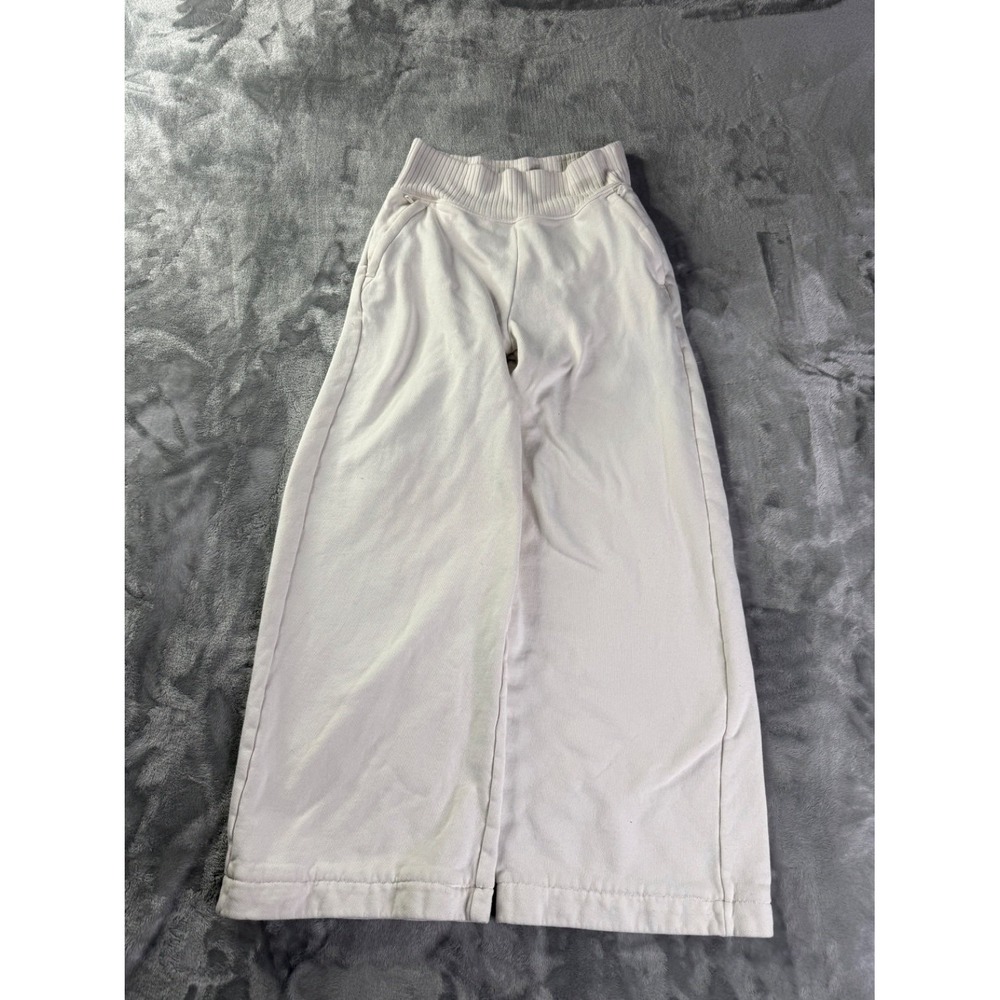 Alo Womens Wide Leg Sweatpants Accolade Sweatpant S Ivory White Body